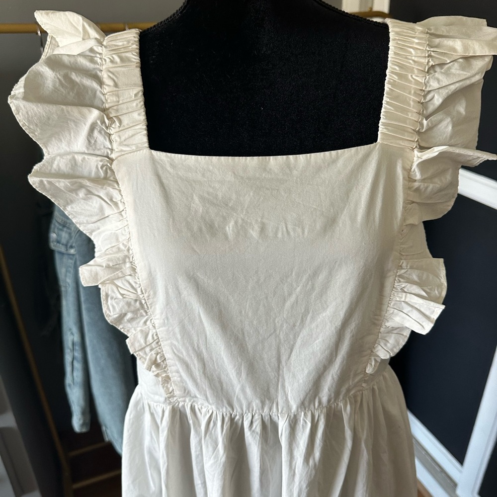 H&M Apron Midi Ruffle Dress - Picture 5 of 6